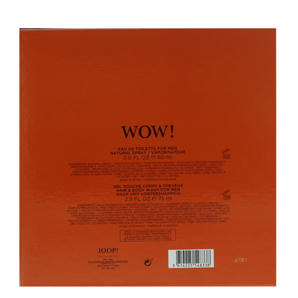 Joop! Wow! Eau de Toilette 2 Pieces Gift Set
