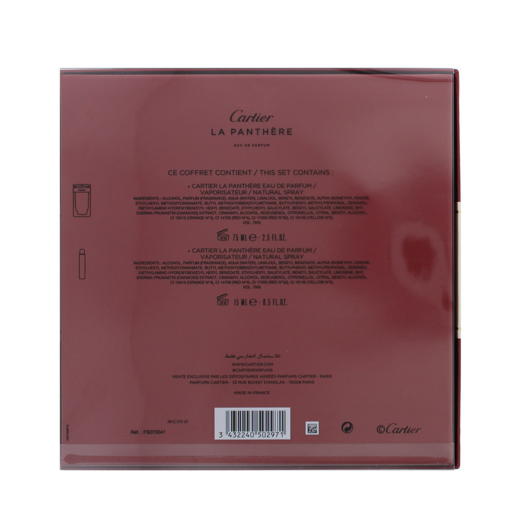 Cartier La Panthère Eau de Parfum 2 Pieces Gift Set