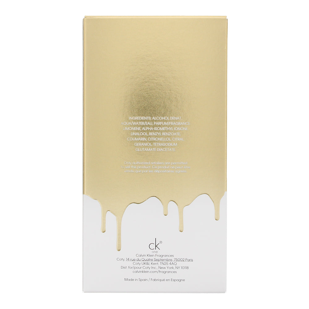 Calvin Klein Ck One Gold Eau de Toilette 200ml - Ingredients