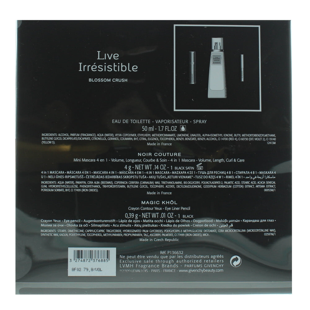 Givenchy Live Irrésistible Blossom Crush Eau de Toilette 3 Pieces Gift Set