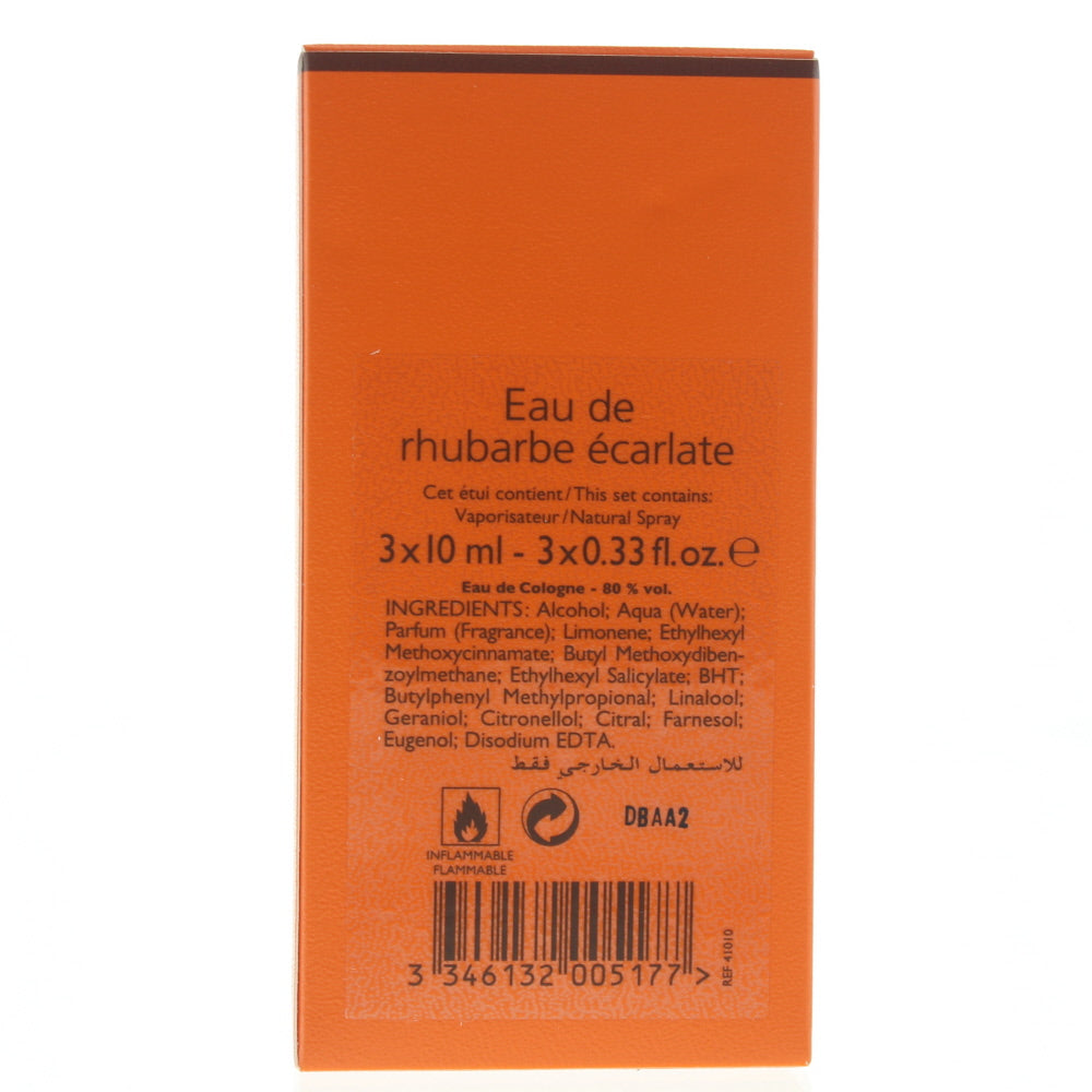 Hermès Eau De Rhubarbe Écarlate Eau de Cologne 3 x 10ml