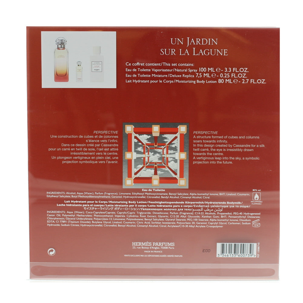 Hermès Un Jardin Sur La Lagune Eau de Toilette 3 Pieces Gift Set