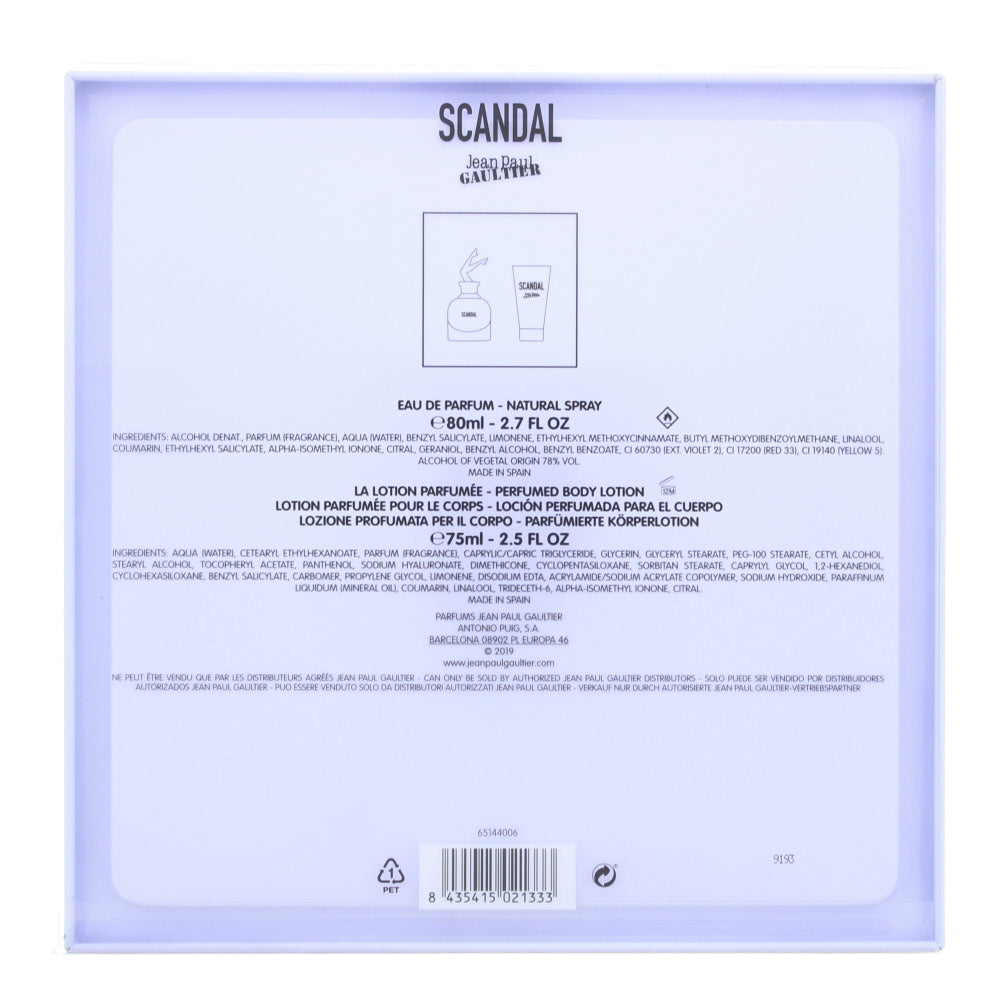 Jean Paul Gaultier Scandal Eau de Parfum 2 Pieces Gift Set