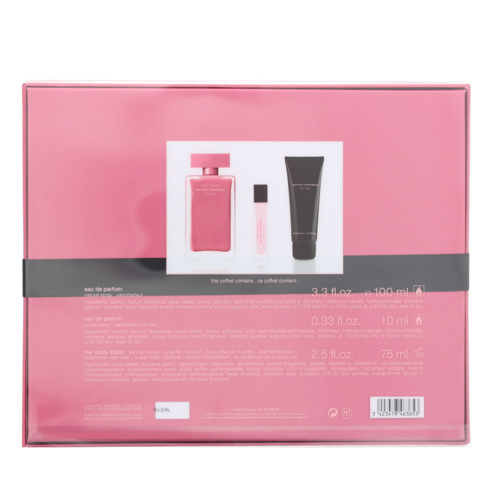 Narciso Rodriguez Fleur Musc For Her Eau de Parfum 3 Pieces Gift Set - Ingredients