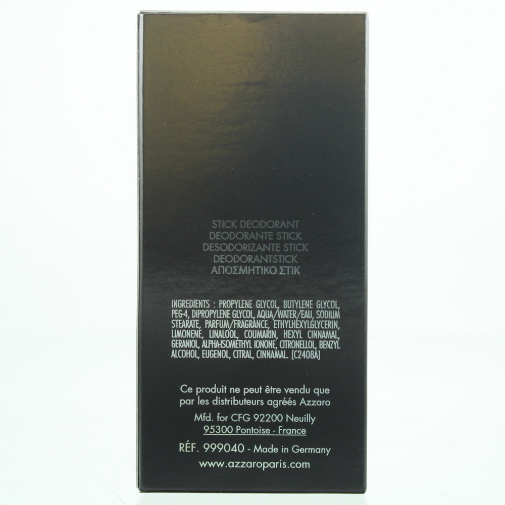 Azzaro Pour Homme Night Time Deodorant Stick 75ml - Ingredients