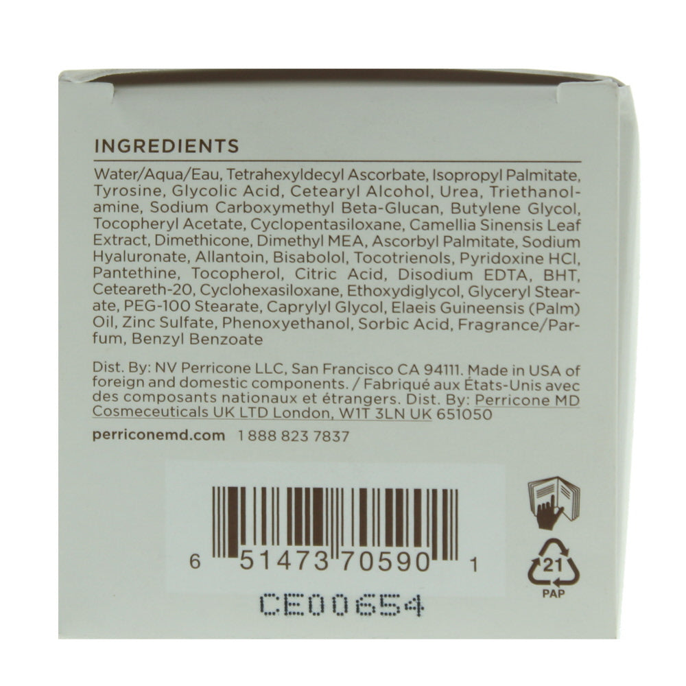 Perricone Md Brightening Overnight Treatment Night Cream 59ml - Ingredients