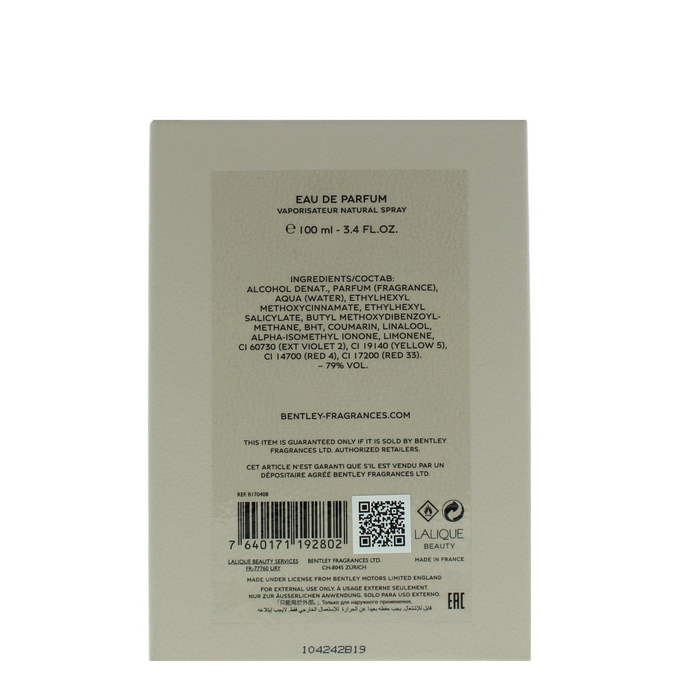 Bentley Beyond The Collection Majestic Cashmere Goa Eau de Parfum 100ml