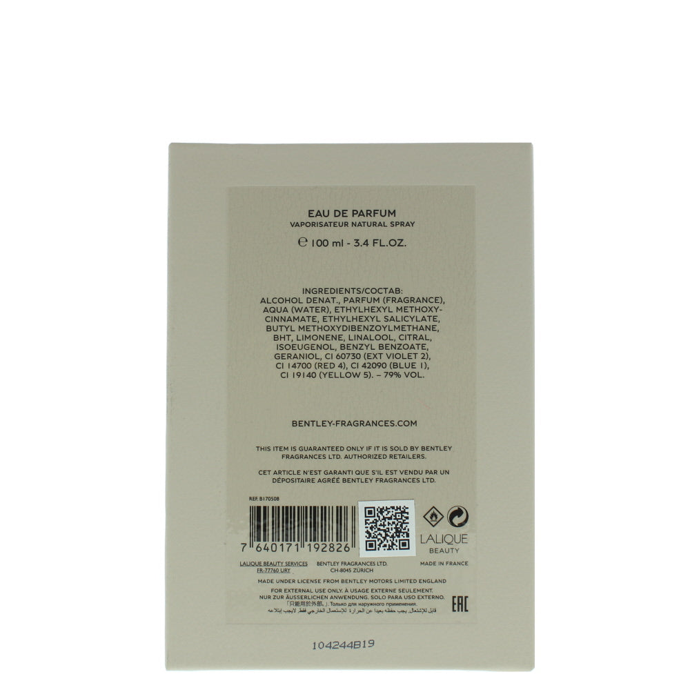 Bentley Beyond The Collection Wild Vetiver Java Eau de Parfum 100ml