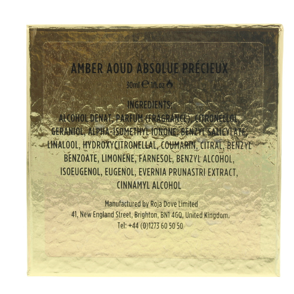 Roja Parfums Amber Aoud Absolue Précieux Eau de Parfum 30ml - Ingredients