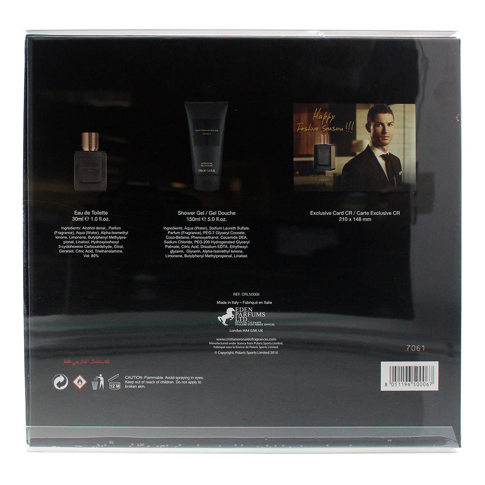 Cristiano Ronaldo Legacy Eau de Toilette 2 Pieces Gift Set
