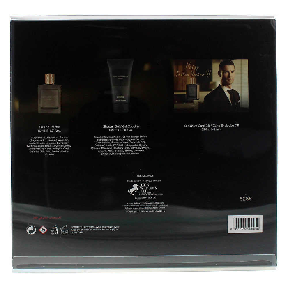 Cristiano Ronaldo Legacy Eau de Toilette 2 Pieces Gift Set
