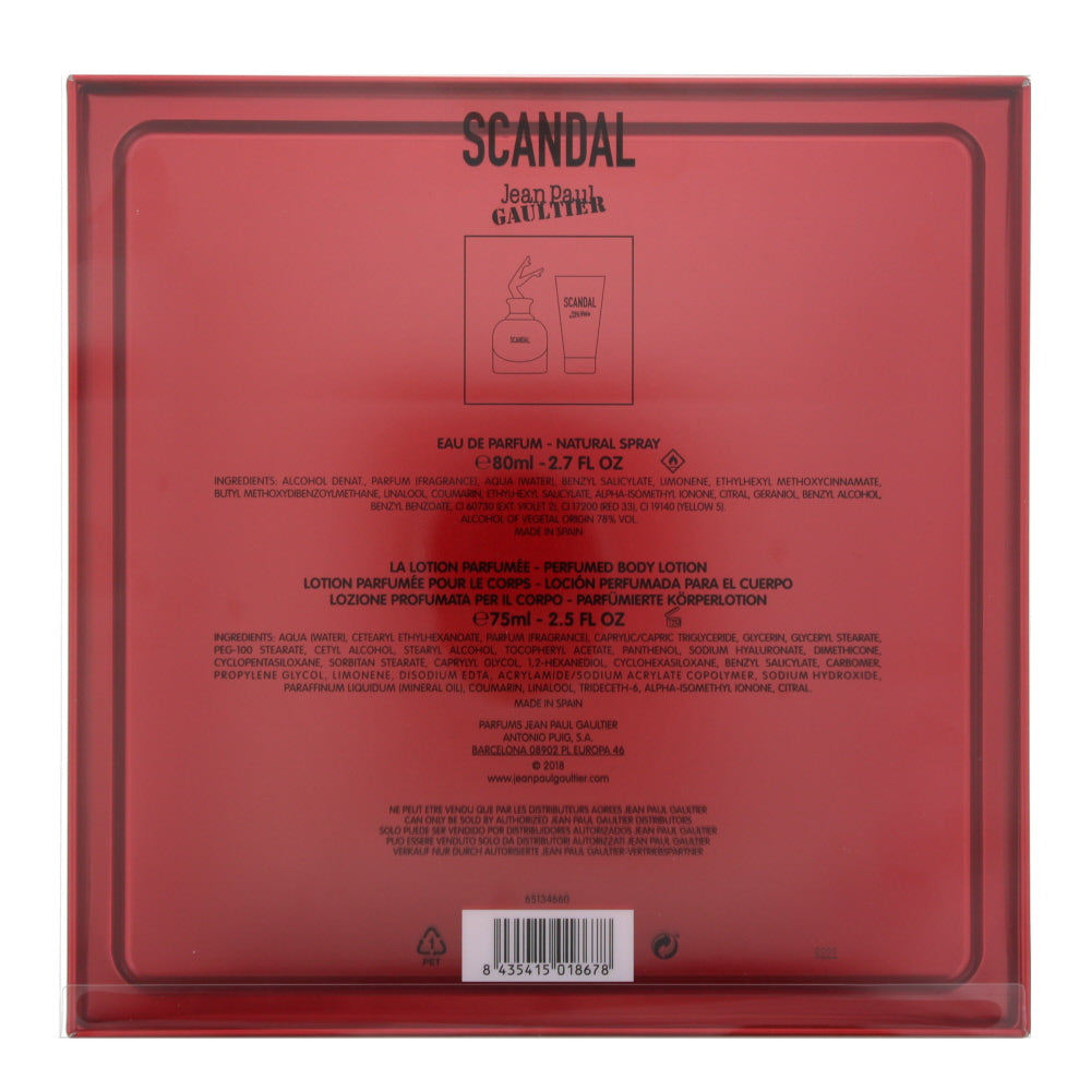 Jean Paul Gaultier Scandal Eau de Parfum 2 Pieces Gift Set