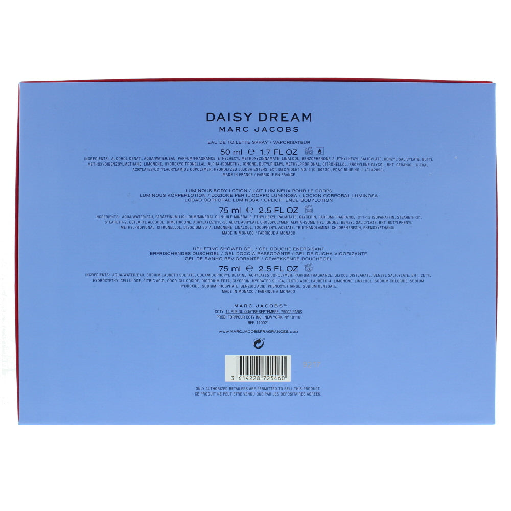 Marc Jacobs Daisy Dream Eau de Toilette 3 Pieces Gift Set - Ingredients
