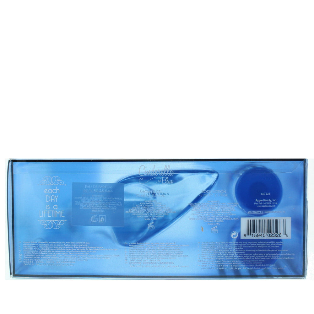 Disney Cinderella Blue Slipper Eau de Parfum 3 Pieces Gift Set