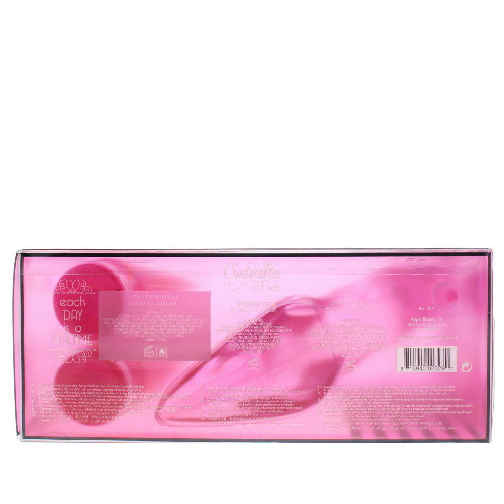 Disney Cinderella Pink Slipper Eau de Parfum 3 Pieces Gift Set