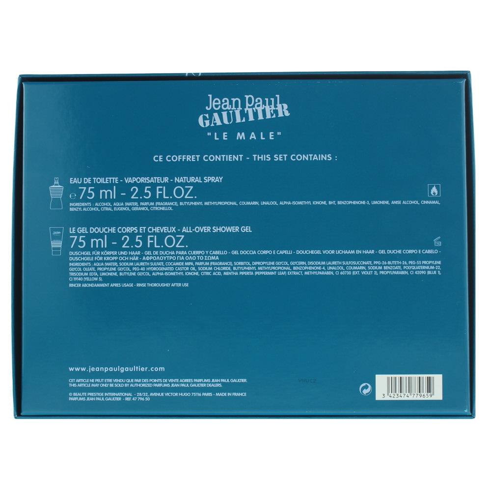 Jean Paul Gaultier Le Male Eau de Toilette 2 Pieces Gift Set