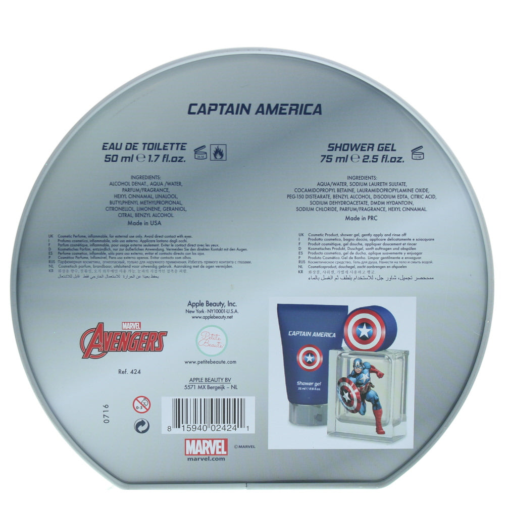 Marvel Captain America Eau de Toilette 3 Pieces Gift Set