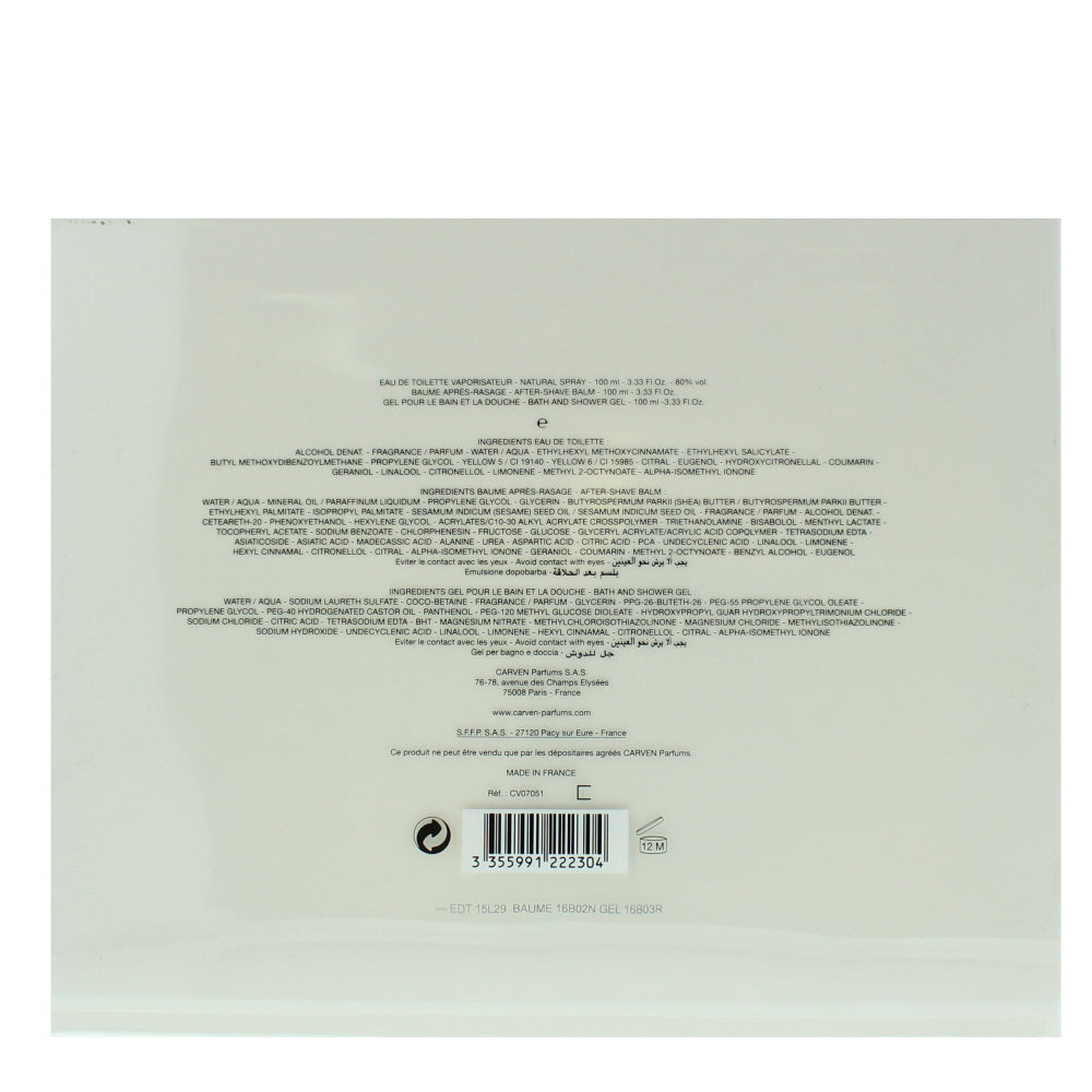 Carven L'eau Intense Eau de Toilette 3 Pieces Gift Set