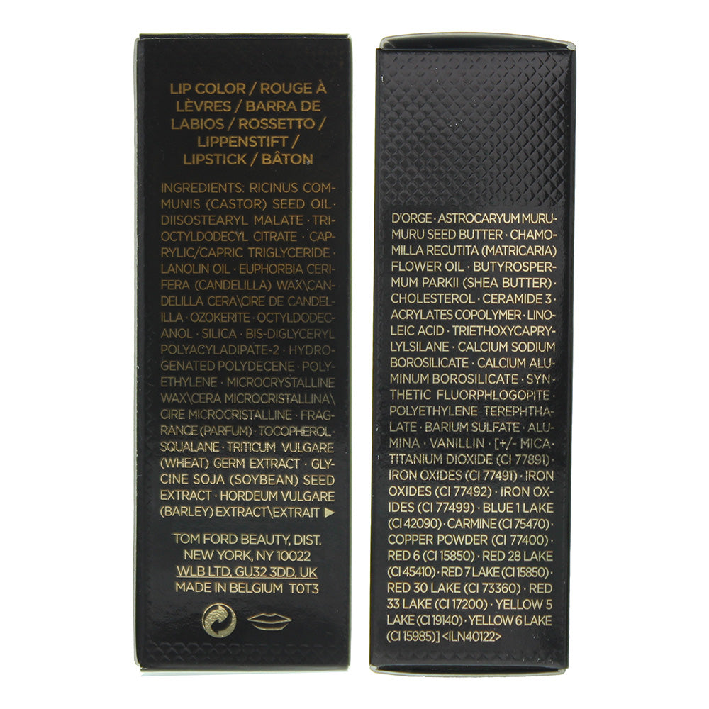 Tom Ford Lip Color 36 Guilty Pleasure Lipstick 3g - Ingredients