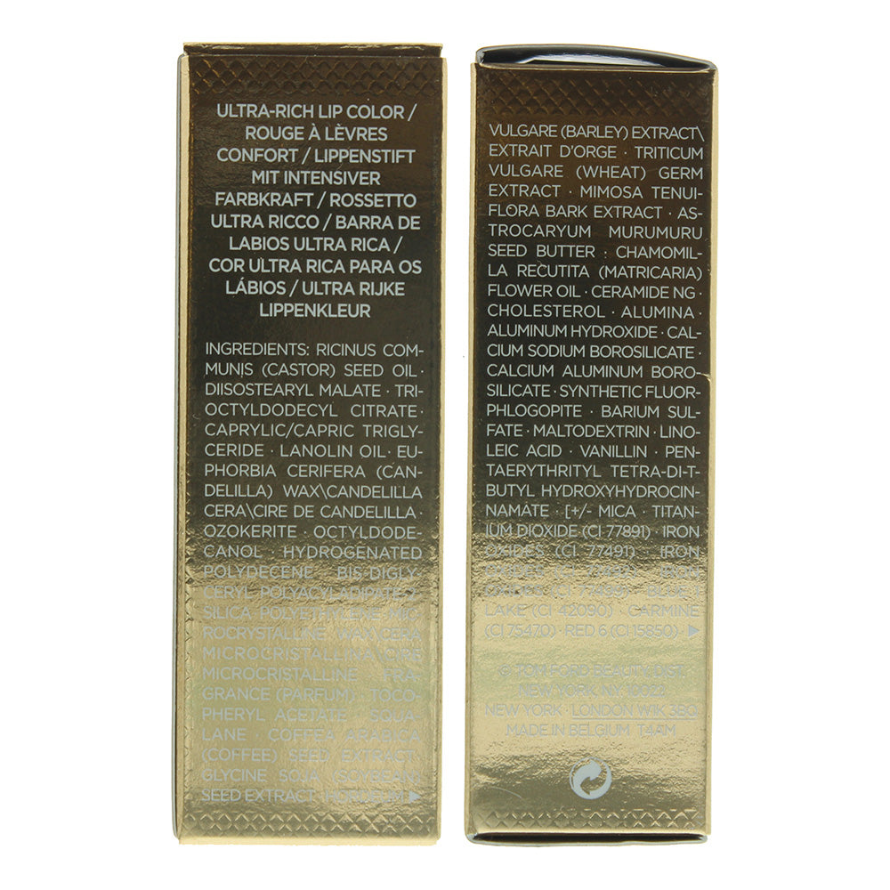 Tom Ford Lip Color Sheer 05 Solar Affair Lipstick 3g - Ingredients