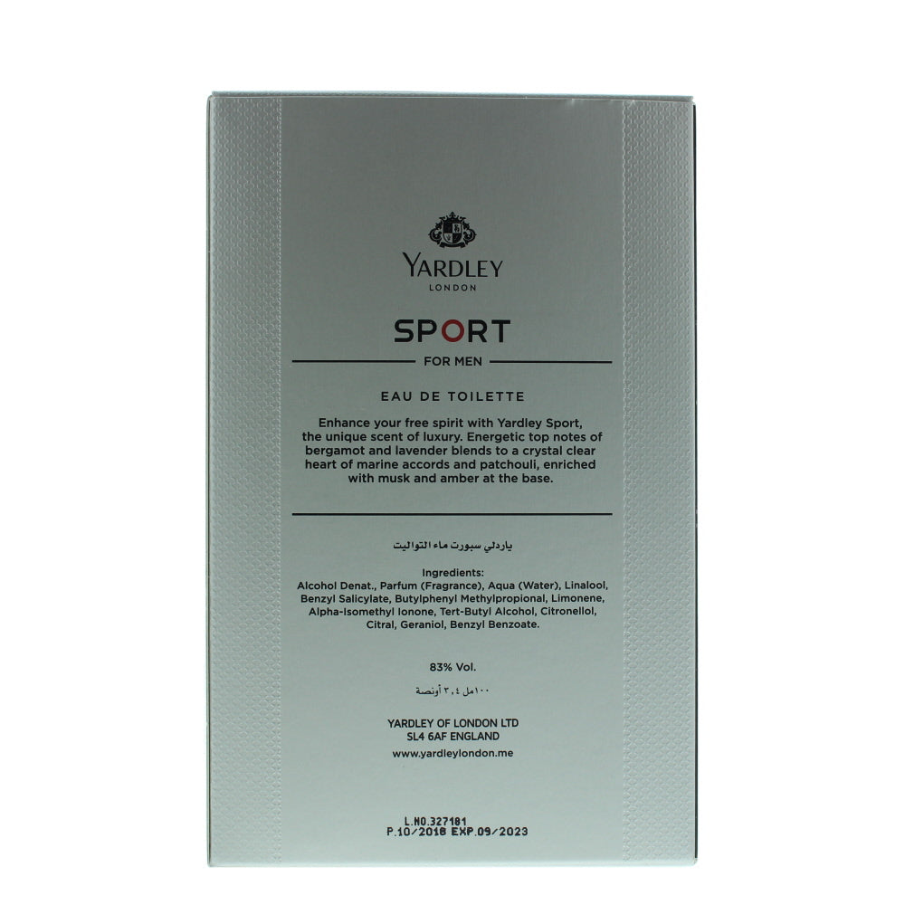 Yardley Sport Eau de Toilette 100ml