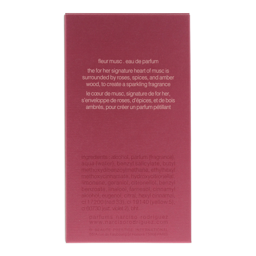 Narciso Rodriguez Fleur Musc For Her Eau de Parfum 50ml - Ingredients