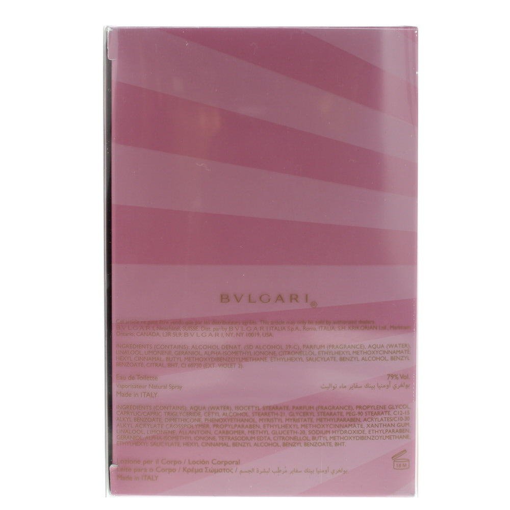 Bulgari Omnia Pink Sapphire Eau de Toilette 4 Pieces Gift Set