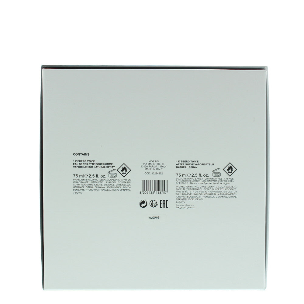 Iceberg Eau de Toilette Gift Set : Eau de Toilette 75ml - Aftershave 75ml
