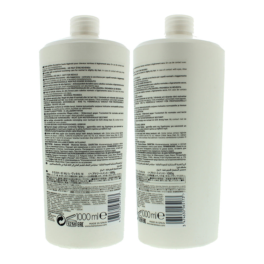 Kerastase Nutritive Lait Vital For Normal To Slightly Dry Hair Conditioner 1000ml