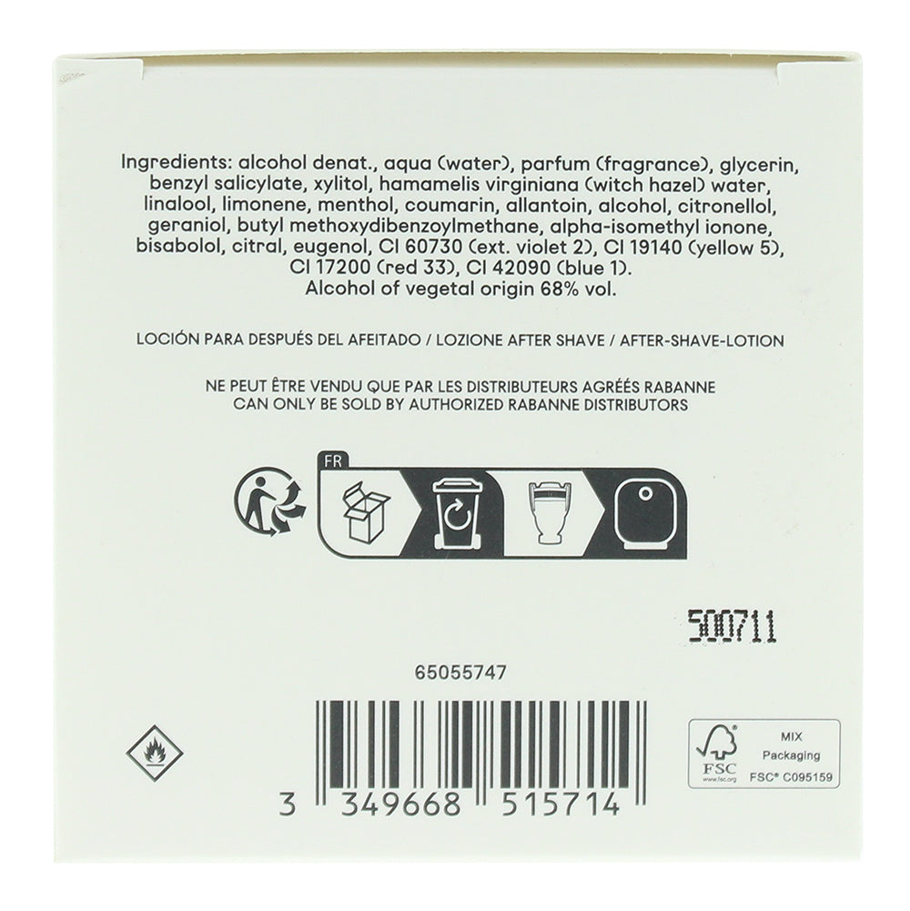 Paco Rabanne Invictus Aftershave Lotion 100ml