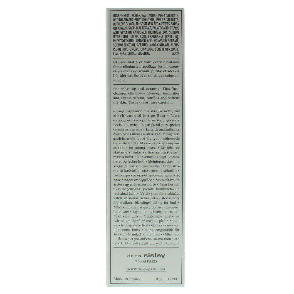 Sisley White Sage Combination/ Oily Skin Cleansing Milk 250ml