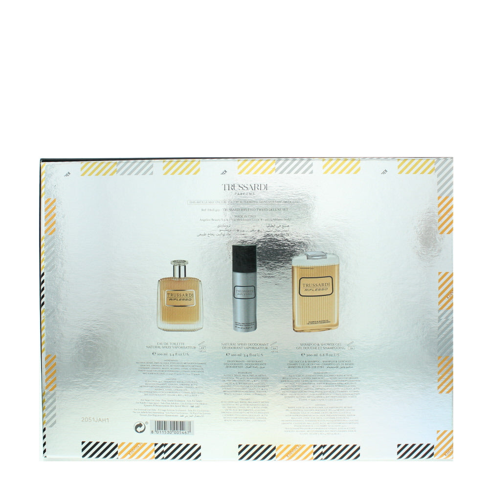 Trussardi Riflesso Eau de Toilette 3 Pieces Gift Set