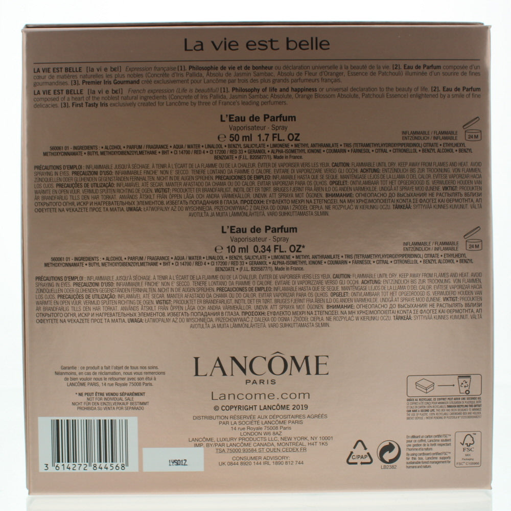 Lancôme La Vie Est Belle Eau de Parfum 2 Pieces Gift Set