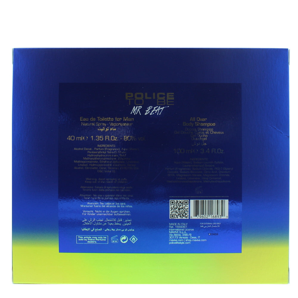 Police To Be Mr Beat Eau de Toilette 2 Pieces Gift Set