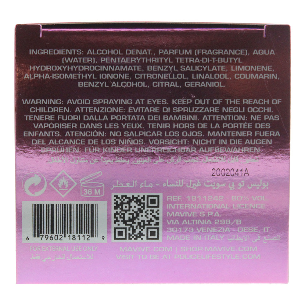 Police To Be Sweet Girl Eau de Parfum 40ml
