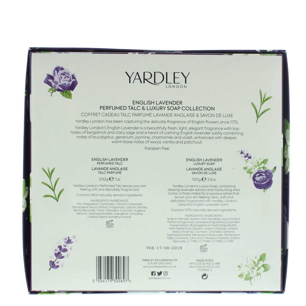 Yardley English Lavender Collection Bodycare Set 2 Pieces Gift Set