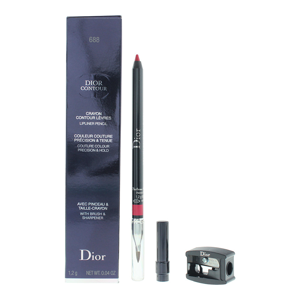 Dior Dior Contour Lipliner With Brush & Sharpener 688 Diorette Lip Pencil 1.2g