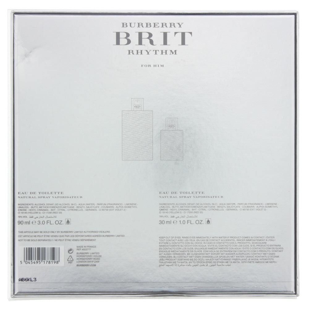Burberry Brit Rhythm Eau de Toilette 2 Pieces Gift Set