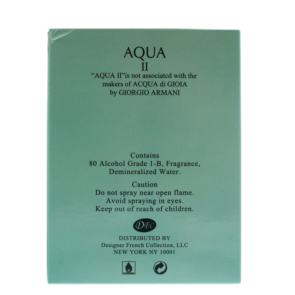 Designer French Collection Aqua Ii Eau de Toilette 100ml