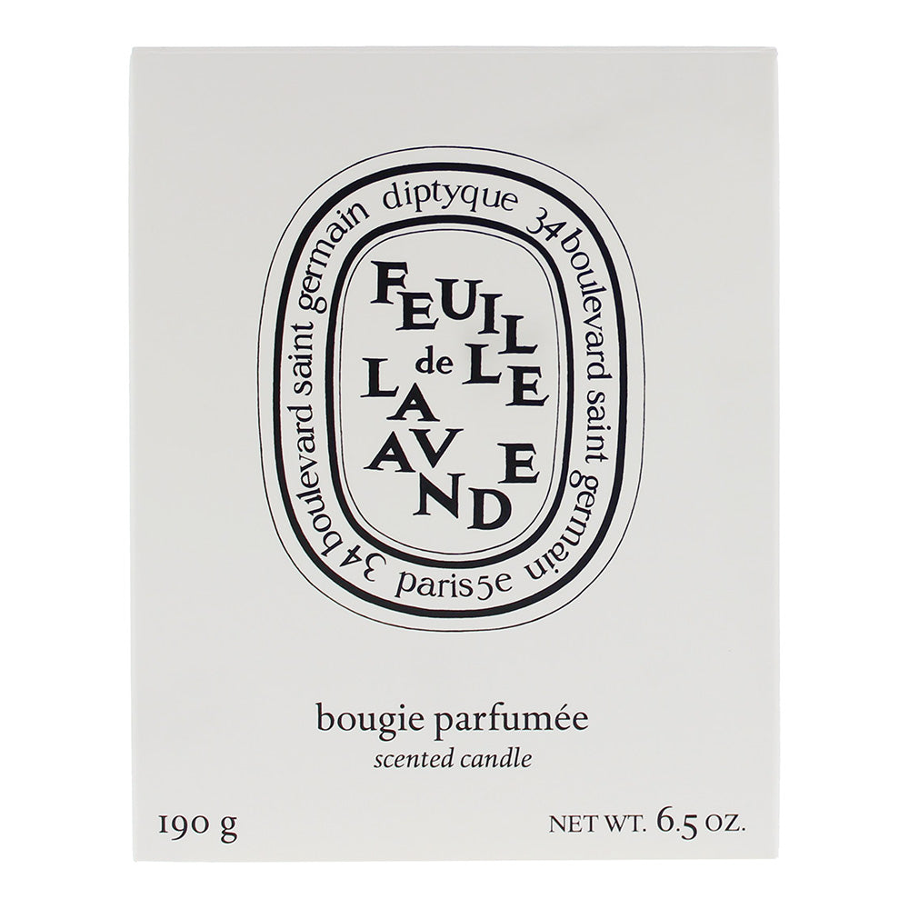 Diptyque Feuille De Lavande Scented Candle 190g - Box