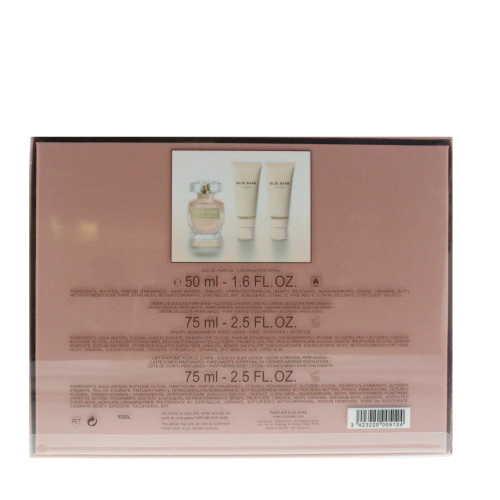 Elie Saab Le Parfum Essentiel  3 Pieces Gift Set - Ingredients