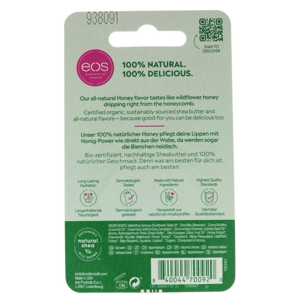 Eos Eos Organic Honey 100% Natural Shea Sphere Lip Balm 7g