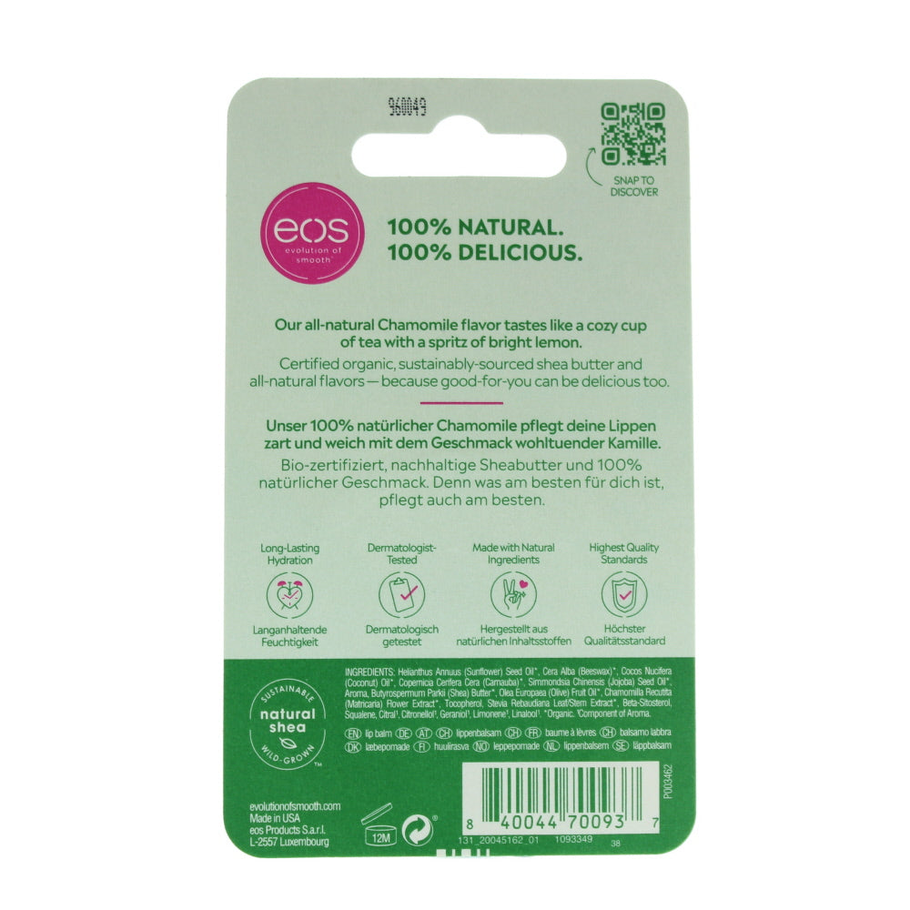 Eos Eos Organic Chamomile  100% Natural Shea Sphere Lip Balm 7g