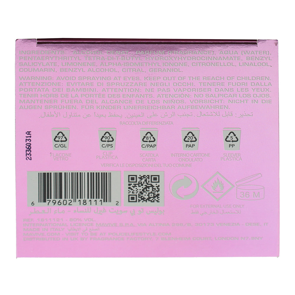 Police To Be Sweet Girl Eau de Parfum 125ml