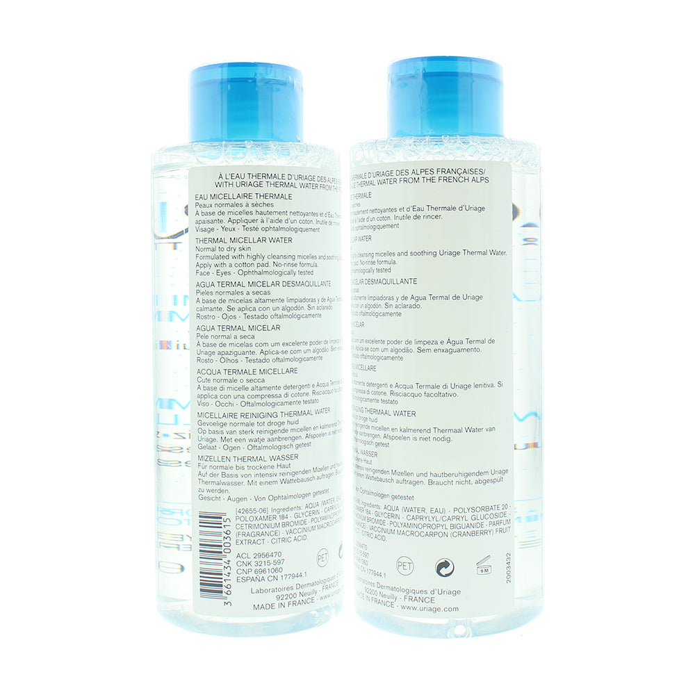 Uriage Thermale For Normal To Dry Skin Micellar Water 500ml