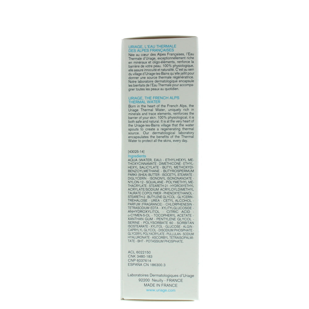 Uriage Thermale Rich Water Cream Spf20 Moisturiser 40ml