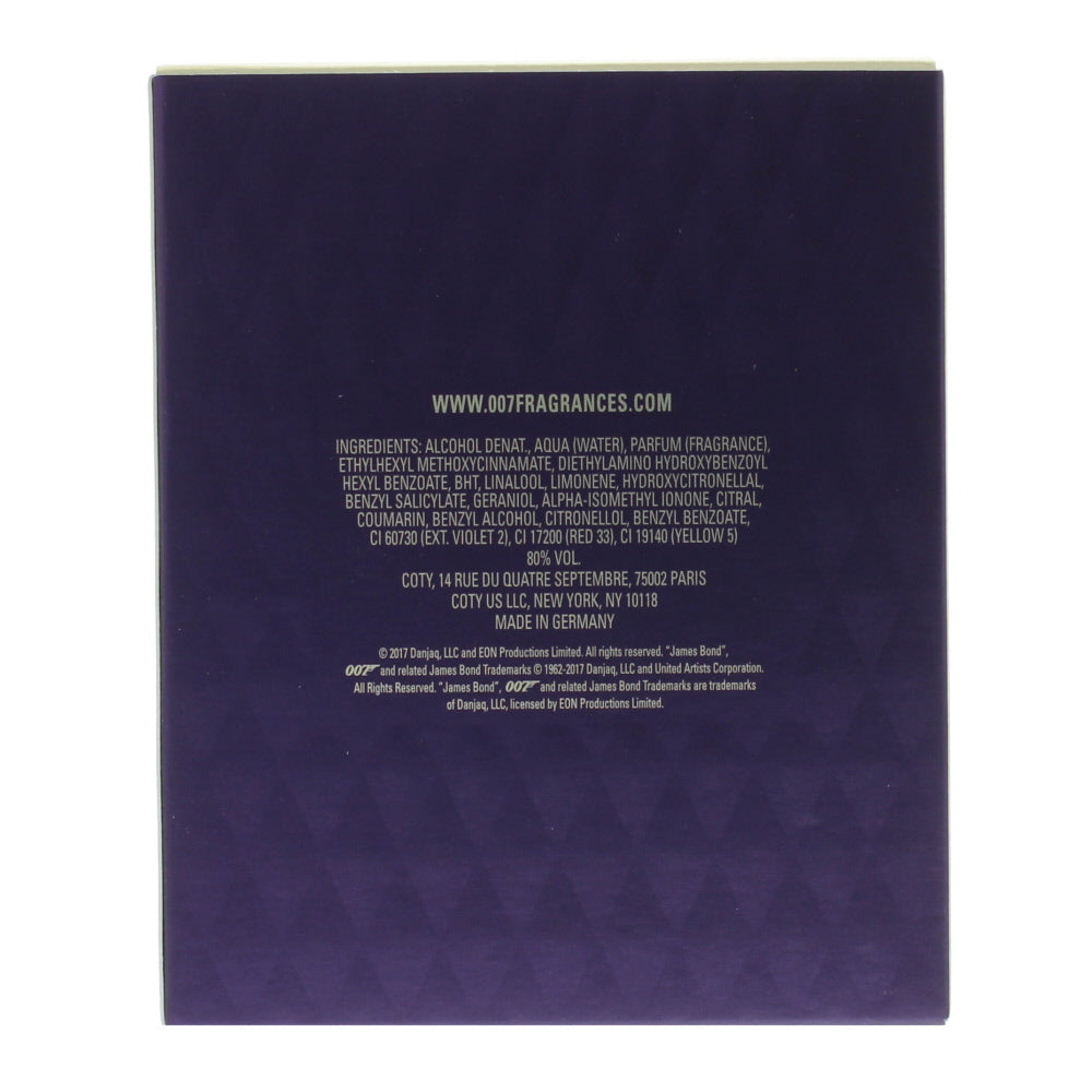 James Bond 007 For Women III Eau de Parfum 75ml - Ingredients