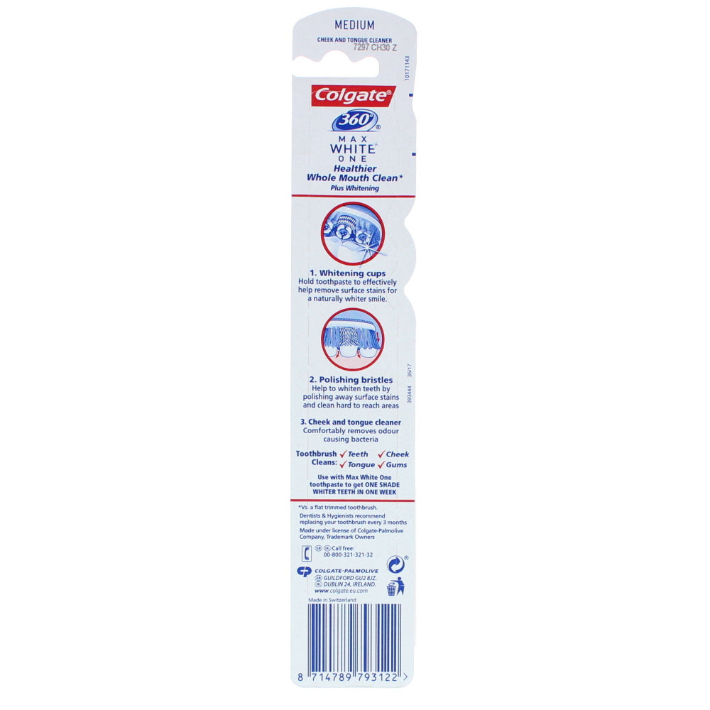 Colgate Max White One Medium Toothbrush