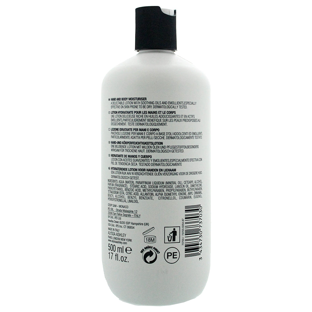 Alyssa Ashley Musk Hand & Body Lotion 500ml