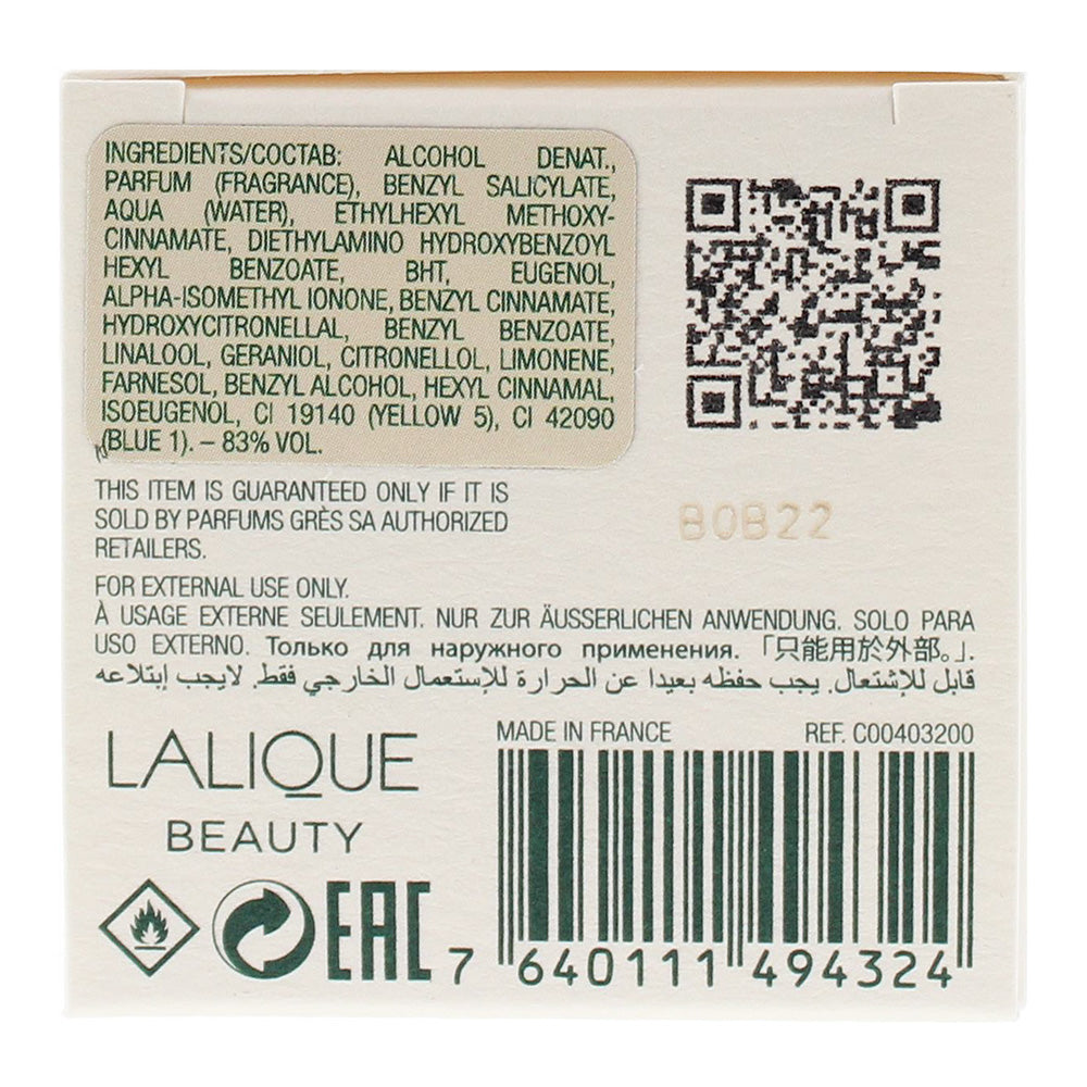 Parfums Grès Cabotine des Grès Eau de Toilette 30ml Spray  - Ingredients